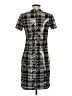 Brooks Brothers 100% Polyester Checkered-gingham Plaid Silver Gray Casual Dress Size 2 - photo 2