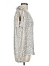 CeCe Silver Long Sleeve Blouse Size L - photo 4
