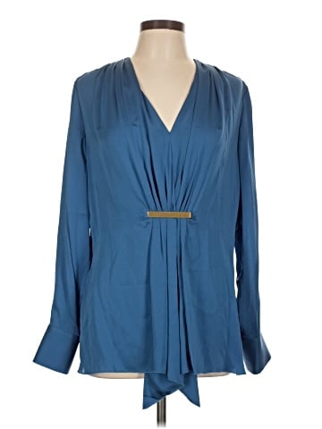 Carlisle Long Sleeve Silk Top (view 1)