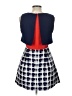 Assorted Brands Argyle Blue Cocktail Dress Size L - photo 2