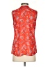 CAbi 100% Polyester Orange Red Sleeveless Blouse Size XS - photo 2