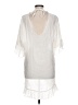 Unbranded 100% Polyester White Casual Dress Size L (estimated) - photo 2