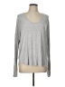 Express Outlet Silver Long Sleeve T-Shirt Size L - photo 1
