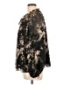 AaKaa 100% Polyester Floral Black Long Sleeve Blouse Size L - photo 5