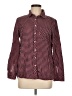 Talbots Houndstooth Red Long Sleeve Button-Down Shirt Size M - photo 1