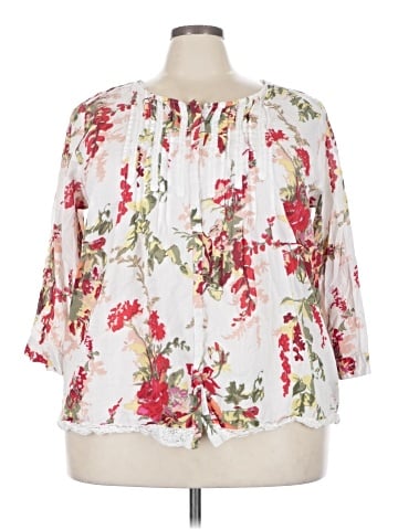 Intro 3/4 Sleeve Blouse (view 1)