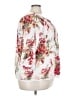 Intro 100% Cotton Floral White 3/4 Sleeve Blouse Size 3X - photo 4