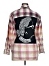 Universal Thread 100% Cotton Plaid Pink Long Sleeve Button-Down Shirt Size XL - photo 2