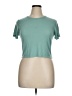 Forever 21 Teal Short Sleeve Turtleneck Size XL - photo 1