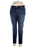 Inc Denim Solid Blue Jeans Size 16W - photo 1