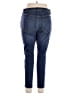 Inc Denim Solid Blue Jeans Size 16W - photo 2