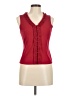 Chapter One Burgundy Sleeveless Blouse Size M - photo 1