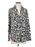 Ann Taylor 100% Polyester Animal Print Ivory Long Sleeve Blouse Size S - photo 1