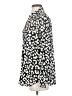 Ann Taylor 100% Polyester Animal Print Ivory Long Sleeve Blouse Size S - photo 5
