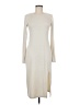 ABound Solid Ivory Casual Dress Size M - photo 1