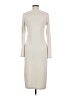 ABound Solid Ivory Casual Dress Size M - photo 2