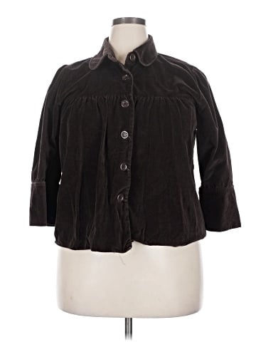 Maurices 3/4 Sleeve Button-Down Shirt (view 1)