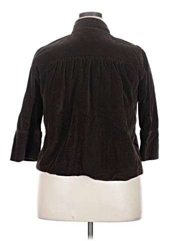 Maurices 3/4 Sleeve Button-Down Shirt (view 2)