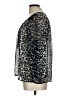 Unbranded 100% Polyester Animal Print Silver Black 3/4 Sleeve Blouse Size L - photo 5