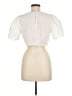 BCBGeneration 100% Cotton Ivory Short Sleeve Blouse Size M - photo 2