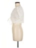 BCBGeneration 100% Cotton Ivory Short Sleeve Blouse Size M - photo 5