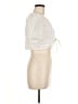 BCBGeneration 100% Cotton Ivory Short Sleeve Blouse Size M - photo 4