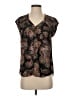 Daniel Rainn 100% Polyester Paisley Black Short Sleeve Blouse Size S (petite) - photo 1