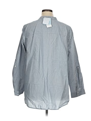 Liz & Me 3/4 Sleeve Button-Down Shirt (view 2)