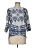 How Very Loved Blue 3/4 Sleeve Blouse Size M (estimated) - photo 1