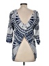 How Very Loved Blue 3/4 Sleeve Blouse Size M (estimated) - photo 2