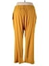 Nina Leonard Solid Yellow Casual Pants Size 3X - photo 2