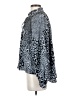 Elan 100% Polyester Animal Print Silver Long Sleeve Blouse Size S - photo 5