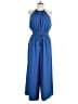 Halston Solid Blue Jumpsuit Size 10 - photo 1