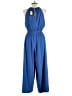 Halston Solid Blue Jumpsuit Size 10 - photo 2