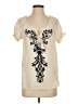 Forever 21 100% Rayon Ivory Short Sleeve Blouse Size S - photo 1