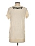 Forever 21 100% Rayon Ivory Short Sleeve Blouse Size S - photo 2