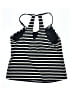 Kona Sol 100% Polyester Stripes Black Swimsuit Top Size S - photo 2