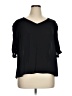 Worthington 100% Polyester Black 3/4 Sleeve Blouse Size 1X - photo 1