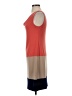 Muse Color Block Orange Casual Dress Size 4 - photo 5