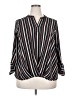 NY Collection Stripes Black 3/4 Sleeve Blouse Size 2X - photo 1