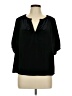 Gap Black 3/4 Sleeve Blouse Size L - photo 1