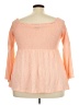 Torrid Orange 3/4 Sleeve Top Size 3X Plus (3) - photo 2