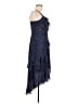 Parker 100% Polyester Polka Dots Blue Cocktail Dress Size M - photo 4