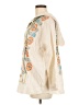 Johnny Was 100% Cotton Ivory Poncho Size M - photo 5