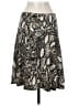 Lily 100% Polyester Animal Print Silver Casual Skirt Size S - photo 2