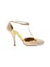 Prada Gold Tan Heels Size EU 37 1/2 - photo 1