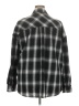 Fantaslook 100% Polyester Plaid Black Long Sleeve Blouse Size 2X - photo 2