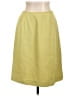 Anne Klein 100% Polyester Solid Yellow Formal Skirt Size 12 - photo 1