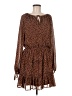 Fable 100% Polyester Animal Print Brown Casual Dress Size M - photo 1