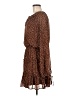 Fable 100% Polyester Animal Print Brown Casual Dress Size M - photo 5